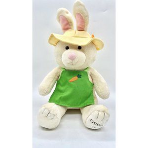 Godiva 2012 Easter Plush Bunny Rabbit Green Apron Yellow Gardening Hat Gund
